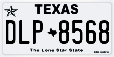 TX license plate DLP8568
