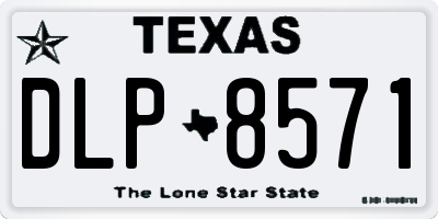 TX license plate DLP8571