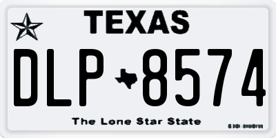 TX license plate DLP8574