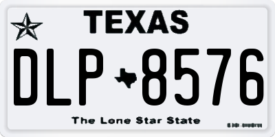 TX license plate DLP8576