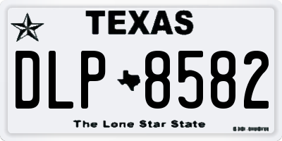 TX license plate DLP8582