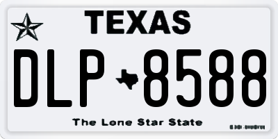 TX license plate DLP8588