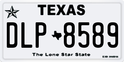 TX license plate DLP8589