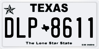 TX license plate DLP8611