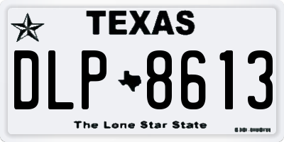 TX license plate DLP8613