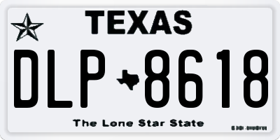 TX license plate DLP8618