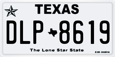 TX license plate DLP8619