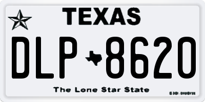 TX license plate DLP8620