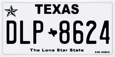 TX license plate DLP8624