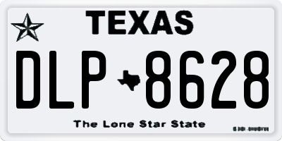 TX license plate DLP8628