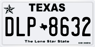 TX license plate DLP8632