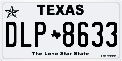 TX license plate DLP8633