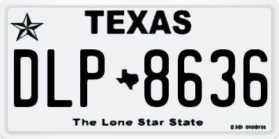 TX license plate DLP8636