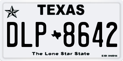 TX license plate DLP8642