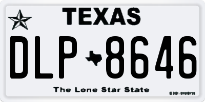 TX license plate DLP8646