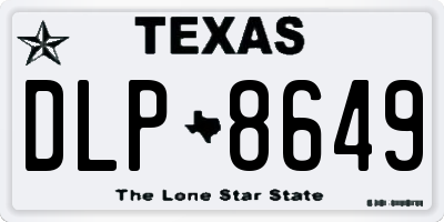 TX license plate DLP8649