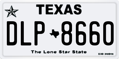 TX license plate DLP8660