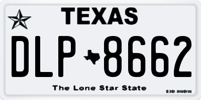 TX license plate DLP8662