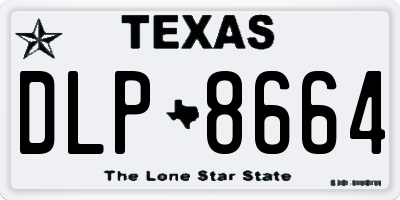 TX license plate DLP8664