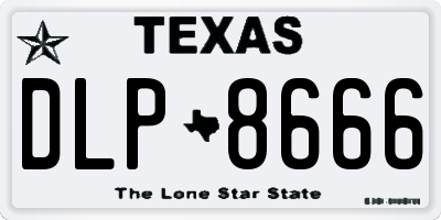 TX license plate DLP8666