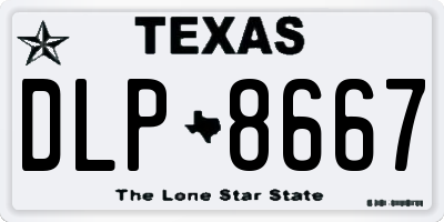 TX license plate DLP8667