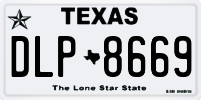 TX license plate DLP8669