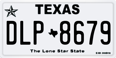 TX license plate DLP8679