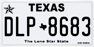 TX license plate DLP8683