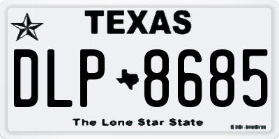 TX license plate DLP8685