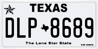 TX license plate DLP8689
