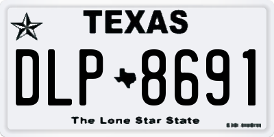 TX license plate DLP8691