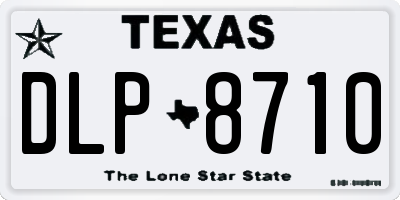 TX license plate DLP8710