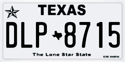 TX license plate DLP8715
