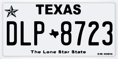 TX license plate DLP8723