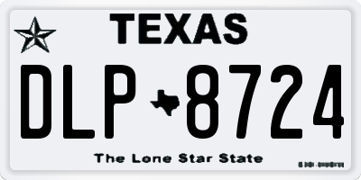 TX license plate DLP8724