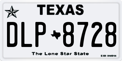 TX license plate DLP8728