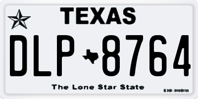 TX license plate DLP8764