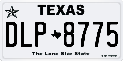 TX license plate DLP8775