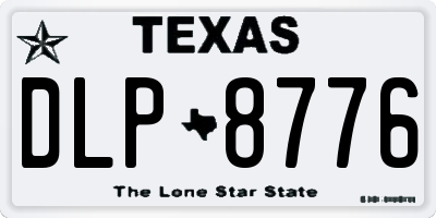 TX license plate DLP8776