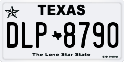 TX license plate DLP8790