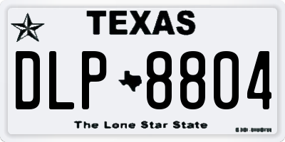 TX license plate DLP8804