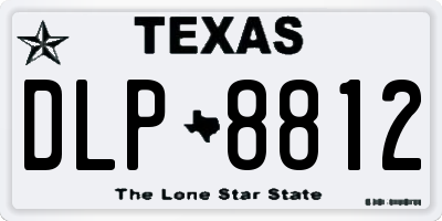TX license plate DLP8812