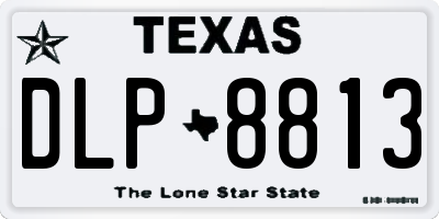 TX license plate DLP8813