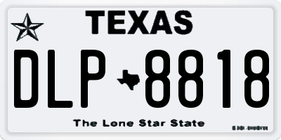 TX license plate DLP8818
