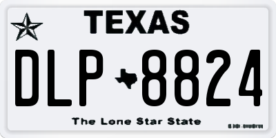 TX license plate DLP8824