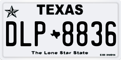 TX license plate DLP8836