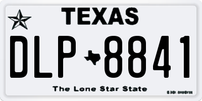 TX license plate DLP8841