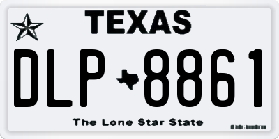TX license plate DLP8861