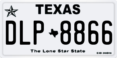 TX license plate DLP8866