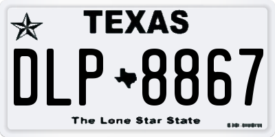 TX license plate DLP8867